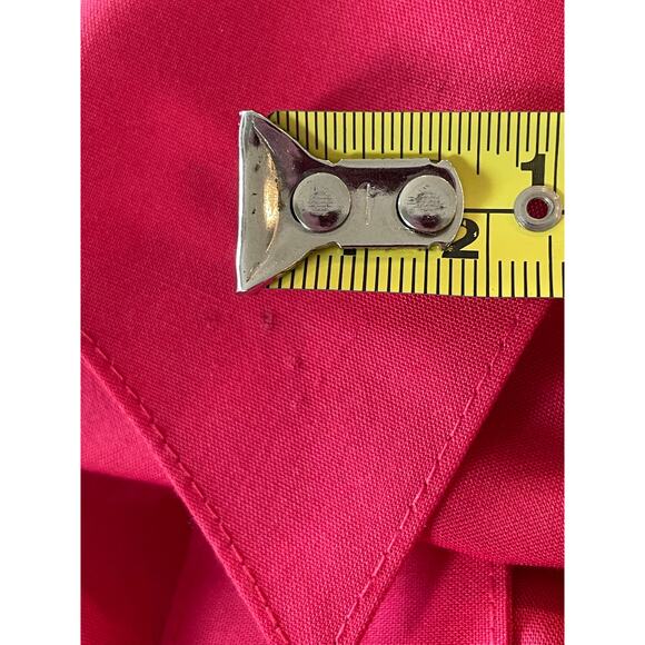 Foxcroft ladies hot pink button up blouse 14P wrinkle free cotton blend - Picture 4 of 8